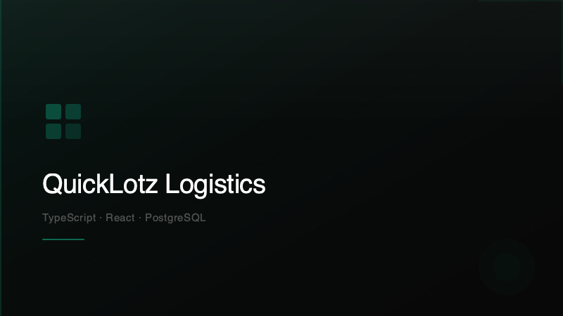 QuickLotz Logistics