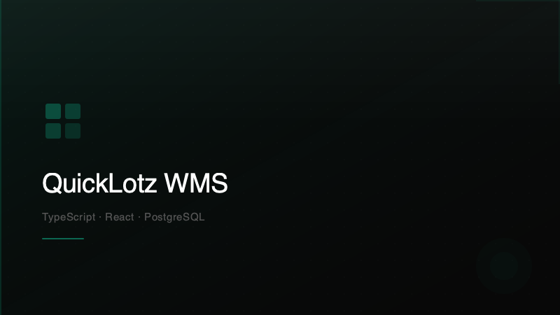 QuickLotz WMS